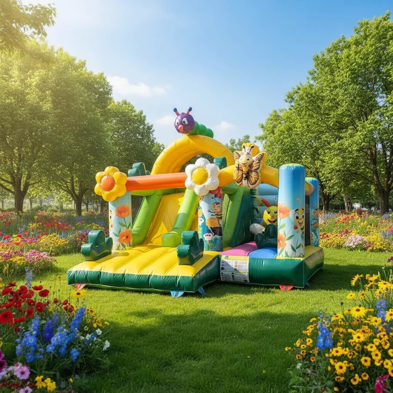 Inflatable Castle Jumping House Durable Inflatable Bouncy Castle Jumping Castle with Slide Bounce House Happy Birthday