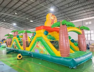 Inflatable Castle Obstacle Course Bouncy Castle & Obstacle Course Fun City Playground