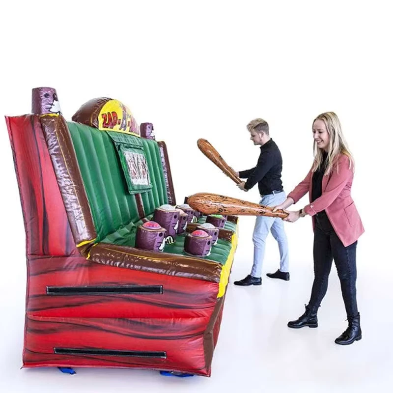 Trò chơi bơm hơi Whack A Mole tương tác, Zap A Mole, vật liệu PVC, cho các sự kiện trẻ em, cho thuê trò chơi hội chợ