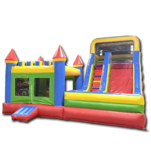 Inflatable Castle With Water Slide Dry and Wet Combo Custom Inflatable Bounce House for Wedding Party