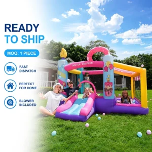 Inflatable Castle with Multi Play Design 420D+840D Thickened Oxford Fabric Ready Stock for Inflatable Bouncy Castle for Kids