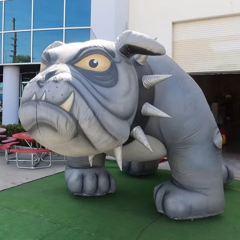 Kucing dan Anjing Inflatable Kustom Maskot Hewan Raksasa Iklan Inflatable