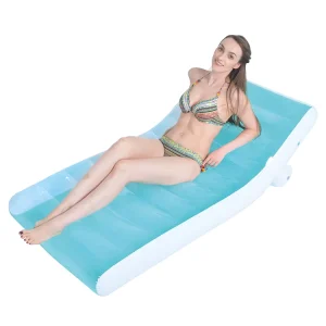 Inflatable Chaise Lounge Pool Float Outdoor Water Floating Lounger