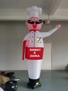 Puppet gonfiabile a forma di cuoco, ballerino d'aria, per ristorante