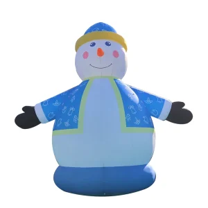 Decoração de Personagem de Cartoon de Animal Inflável de Natal 8-10 pés à Prova de Água com Ventoinha Integrada para Uso em Festas