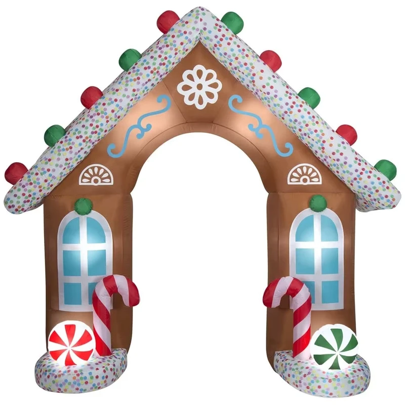Arco di Natale Gonfiabile per Eventi all'Aperto - Portale Festivo Gonfiabile per Pubblicità e Forniture per Feste