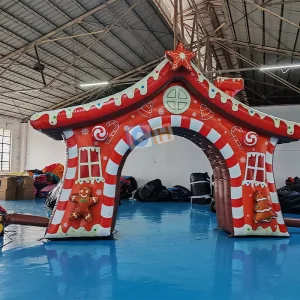 Arco Inflável de Homem de Gengibre para Decoração de Natal