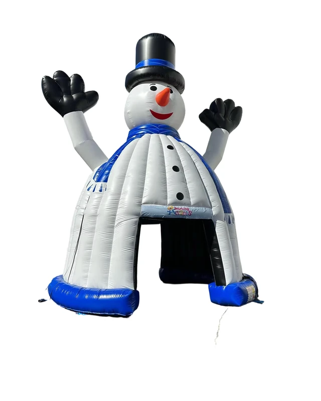 Inflatable Christmas Snowman Castle for Kids Bouncy Halloween Product