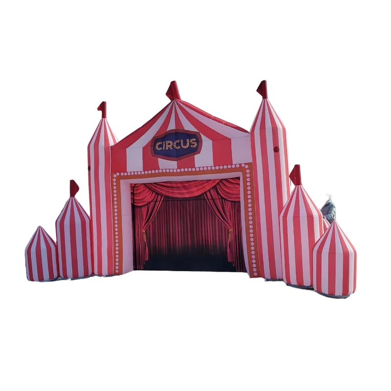 Arche de tente de cirque gonflable pour événements en plein air, arche d'entrée de carnaval gonflable personnalisée pour décorations de fête à thème