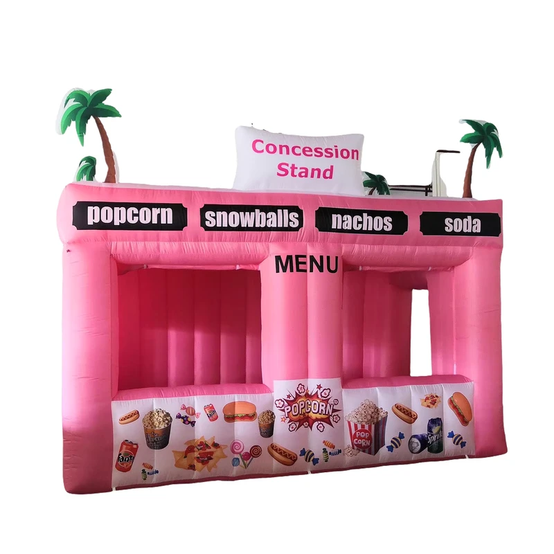 Aufblasbarer Kokosnussbaum Stand Eisverkaufsstand Zelt für Outdoor-Events Lebensmittel-Festival