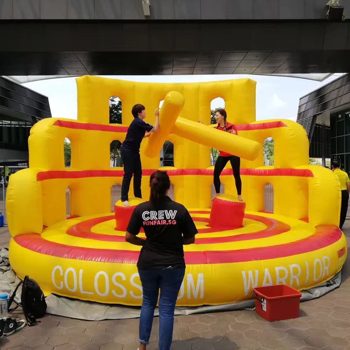 Arena Jousting Inflatable Colosseum Warrior Carnival dengan Kualitas Tinggi