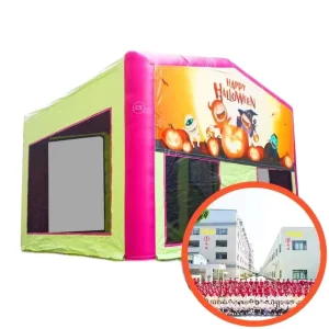 Inflatable Combo Cartoon Pumpkin Halloween Bounce House for Kids Inflat Bouncing Combo