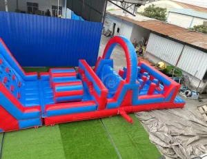 Inflatable Combo Inflatable Jumper House for Kids Party Red Inflatable Obstacle Course