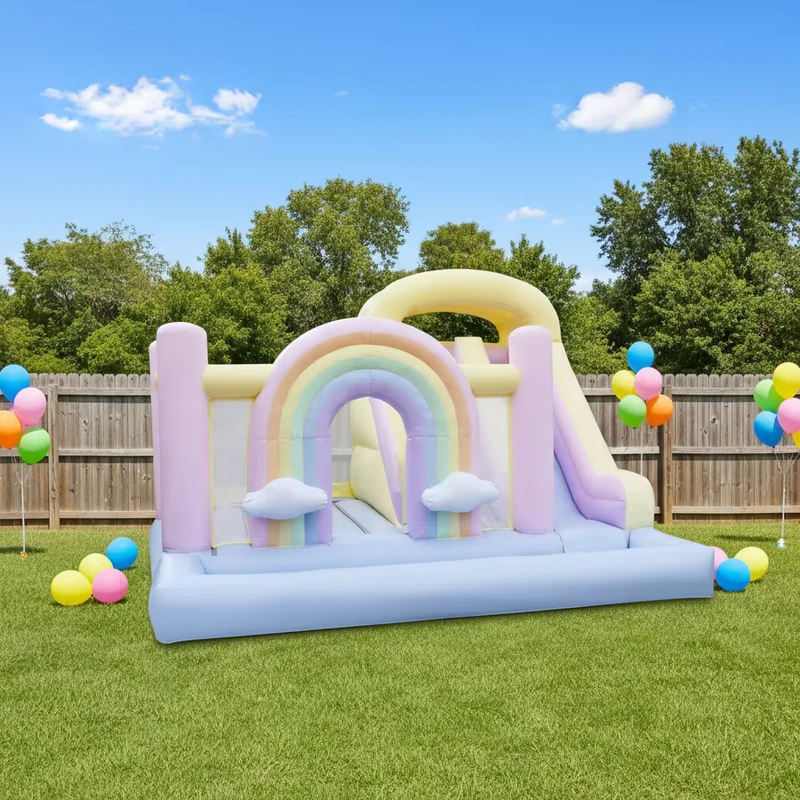 Opblaasbaar Commercieel Grade Roze Springkasteel Groot Springhuis Binnen Buiten Verhuur PVC Materiaal