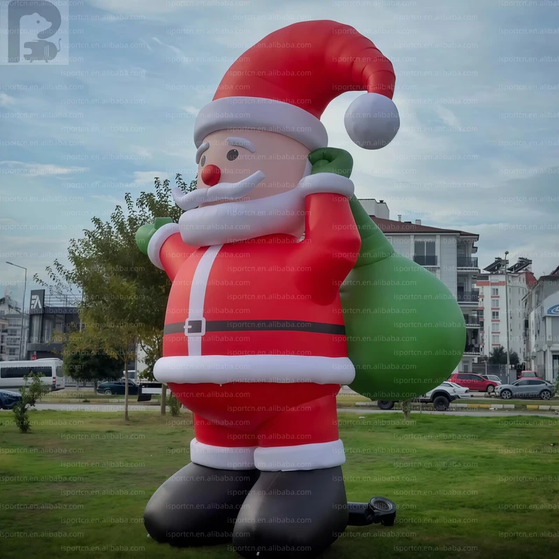 Inflatable Custom Christmas Holiday Santa Character For Retail Brand Winter Festival Advertising Yard Decor Park