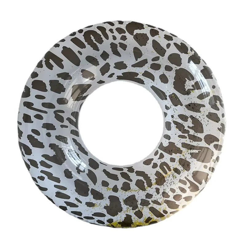 Inflatable Aangepaste Luipaard Transparante Zwemring Tube Poolaccessoires Zwemring Pool Float voor Kinderen en Volwassenen