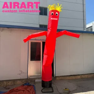 Inflatable Dancing Man Red Color Inflatable Cartoon Dancer Inflatable Air Dancer