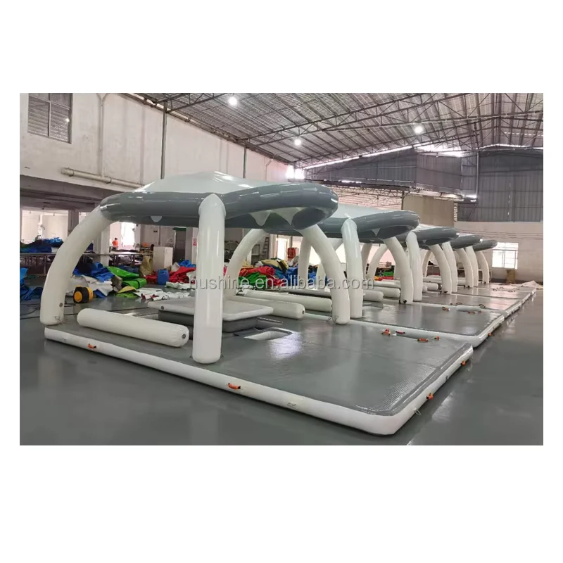 Piattaforma Galleggiante Gonfiabile Dock Deck, Sofa Cabana Galleggiante in PVC, Raft, Isola Galleggiante Gonfiabile