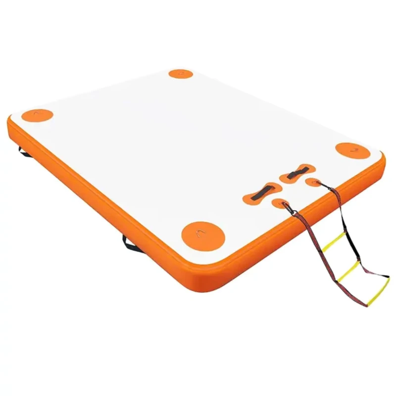 Opblaasbaar Dock Platform 6ft/8ft/10ft Drijvend Vlot Met Luchtpomp Opblaasbaar Water Drijvend Platform Eiland