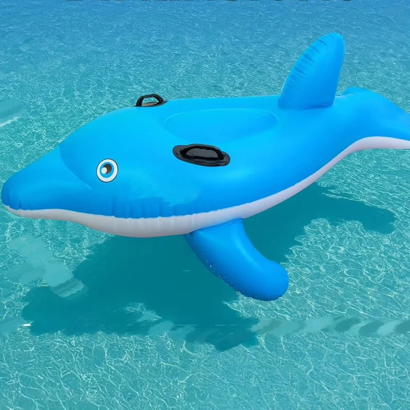 Inflatable Dolphin shaped Swimming Float with Handle