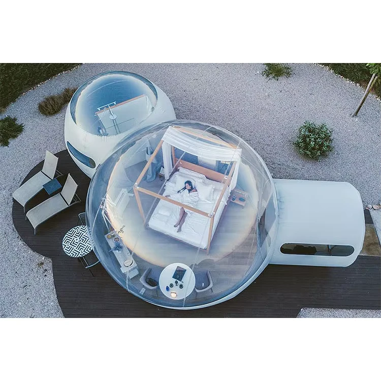 Inflatable Dome Tent 5m Dome Clear Top Inflatable Lodge Inflatable Bubble Tent for Rent Hotel Resort Glamping Suite