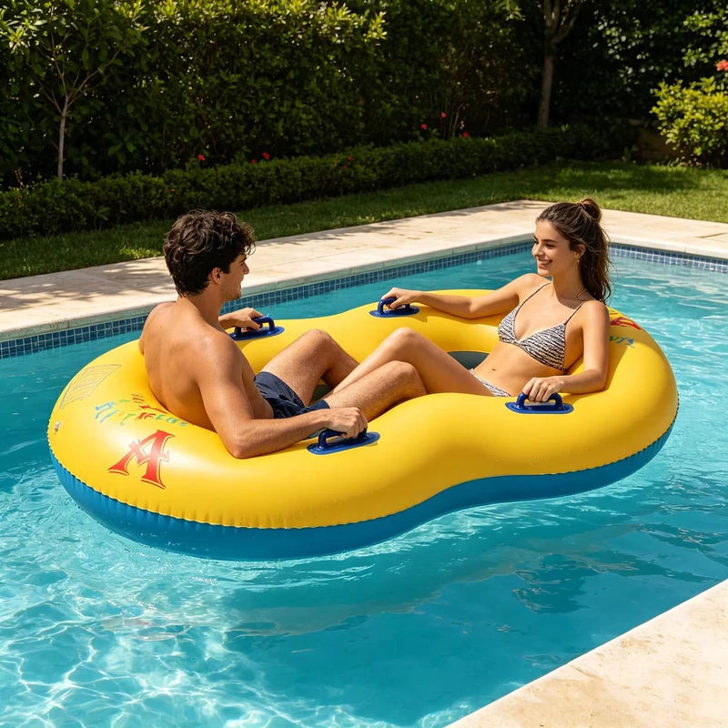 Opblaasbare Dubbele Cijfer Acht Ring Zwemhulpmiddel PVC Zwembad Water Speel Float