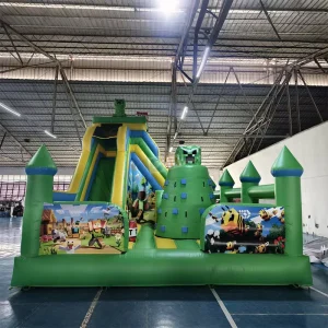Aufblasbare Doppelsitzrutsche Außen aufblasbare Kinder-Trampolin-Kombirutsche