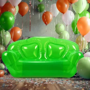 Inflatable Double Seater Chair Transparent Inflatable Sofa Furniture for Outdoor Indoor Camping Beach Hut