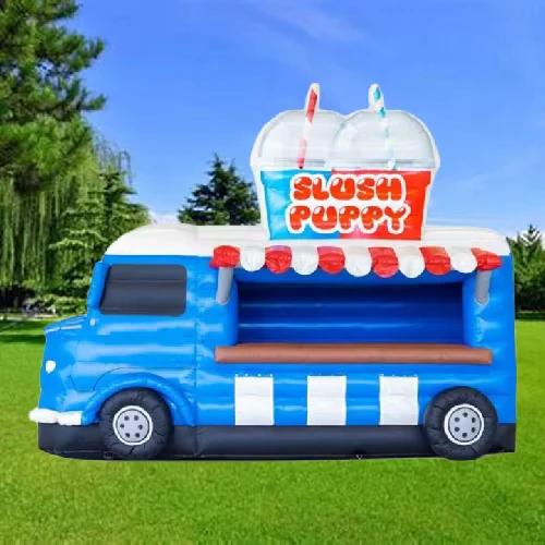 Opblaasbare Drinkbar Kiosk Opblaasbare Voedseltruck Thema Kiosk voor Verhuurbare Buitenfeest