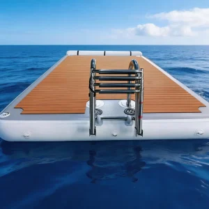 Docks gonflables en drop stitch pour jetski, plateforme de loisirs aquatiques gonflable, salon de bateau, quai d'atterrissage