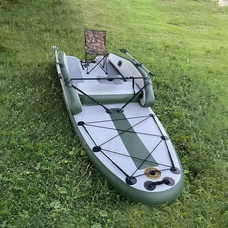 Kayak Gonfiabile Multi Funzione in Drop Stitch Barchetta Gonfiabile Spessa per Crociere e Pesca Domestica