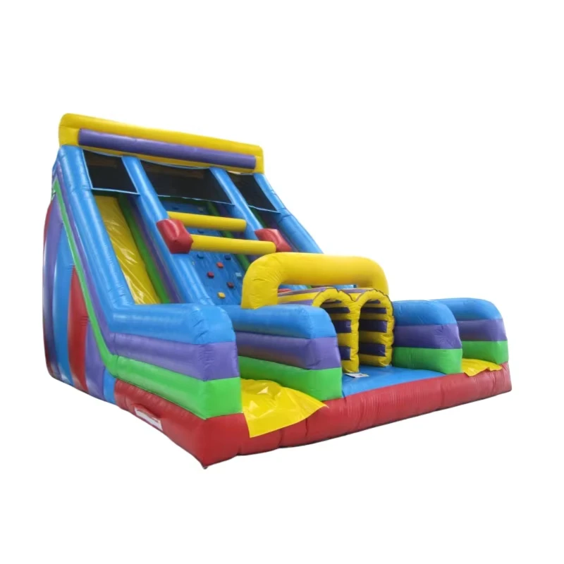 Toboggan gonflable personnalisé, maison gonflable, toboggan aquatique pour enfants et adultes avec souffleur