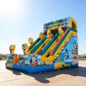 Inflatable ड्राई स्लाइड्स कमर्शियल मून बाउंस स्लाइड विशाल inflatable स्लाइड वयस्कों के लिए