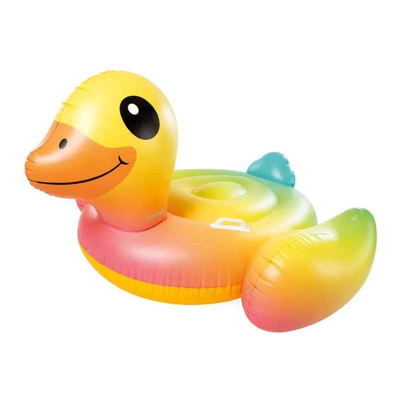 Aufblasbares Enten-Wassertoy, PVC-Material, großer Schwimmring, Float-Raft, Kinder, anpassbare Farb-Logo-Pool-Lounge-Insel