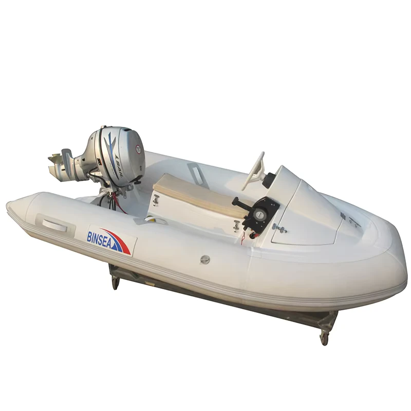 Barco de Pesca Inflável RIB 420 de Fibra de Vidro, Barco de Rafting, Caiaque, RIB para Pesca, Rafting e Caiaque