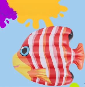 Inflatable Fish shaped Swimming Float Suitable for Water Activities and Leisure Entertainment