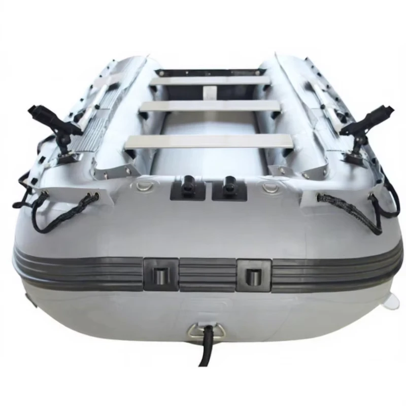 Opblaasbare Visboot Lucht PVC Boot met Opslag Verstelbare Bandjes Steun Kayak Elektrische Opblaasbare Boot voor Vissen Motor
