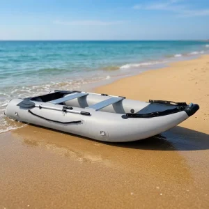 Inflatable Fishing Boat with Air Floor 330cm 360cm PVC Portable Dinghy High Pressure Drop Stitch Floor for Lake River