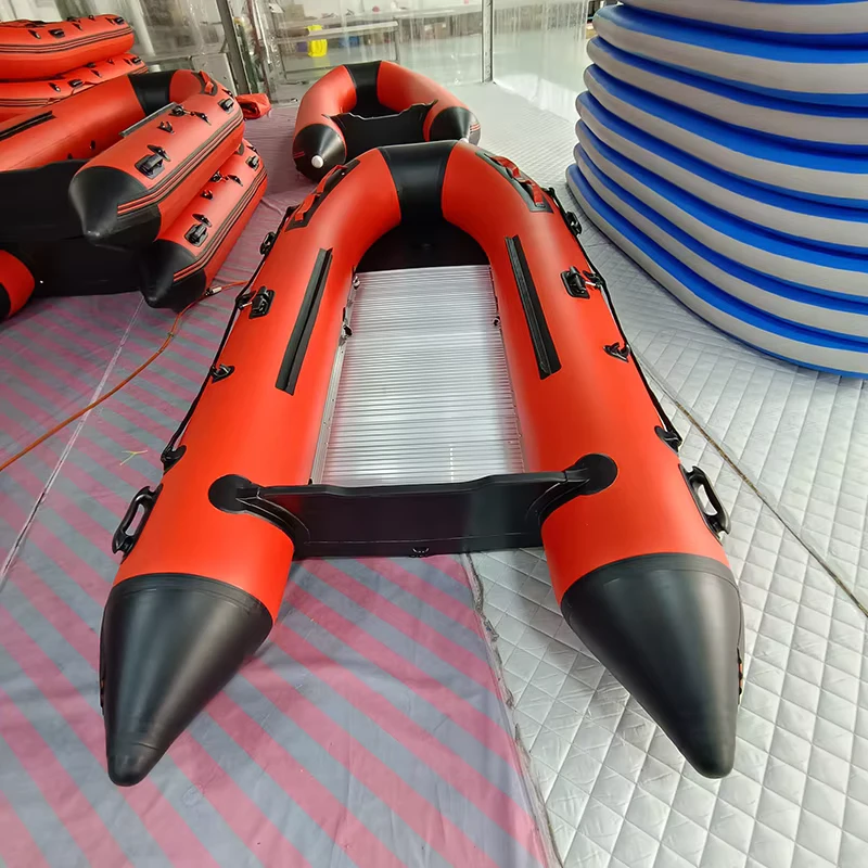 Barcos de Pesca Infláveis Canoagem Barco Inflável Portátil Pesca à Deriva Bote Inflável com Remos e Bomba