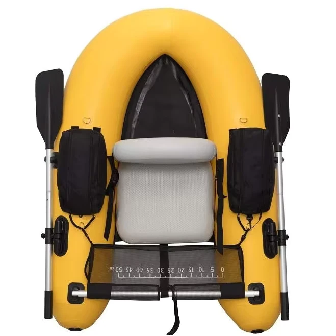 Inflatable Fishing Dinghy Canoe Pontoon Boats Belly Boat Small Fishing Boat