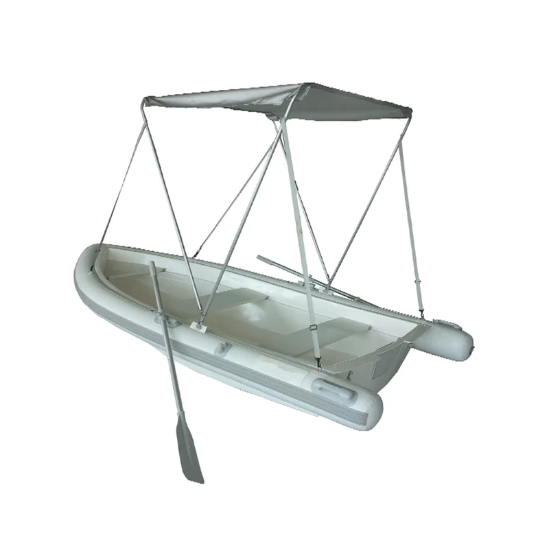 Dinghy gonflable en fibre de verre avec toit en aluminium