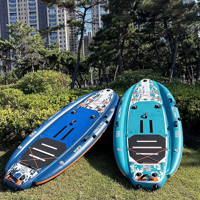 Inflatable Fishing Kayak Large Paddle Board Water Sport Boat Floating Dock With Fishing Accessories