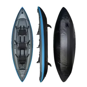 Inflatable Fishing Kayak PVC Kayak with Fabric Cover OEM Color Inflatable Kayak 3 Person with Accessories
