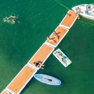 Inflatable Fishing Platform Floating Dock Inflatable Floating Air Dock Platform Inflatable Water Island Inflatable Pontoons