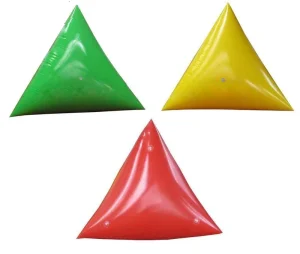 Boyas Flotantes Inflables Triángulo de Agua Equipos de Juego Acuático