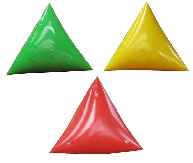 Boyas Flotantes Inflables Triángulo de Agua Equipos de Juego Acuático