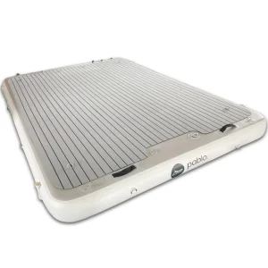 Plataforma Flotante Inflable Dock de Agua para Yates, Dock de Costura de Hilo para Deportes Acuáticos