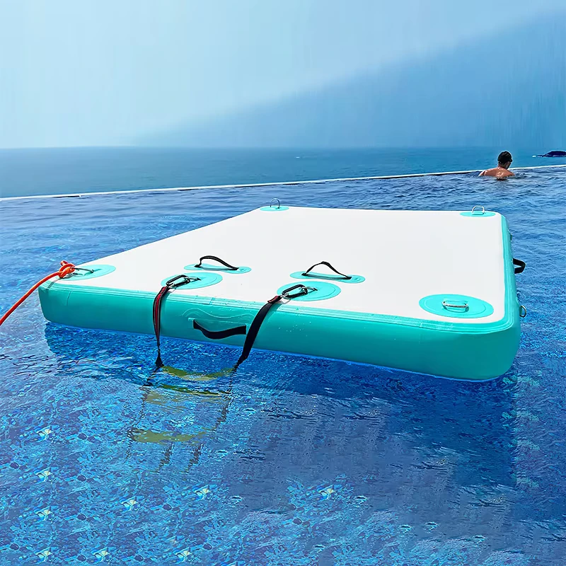 Inflatable Floating Dock for Lake with Pump