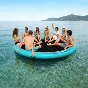 Inflatable Floating Drop Stitch PVC Water Hammock Pool Lounger Tanning Ring Eco Friendly Beach Lake Pool Party Leisure OEM