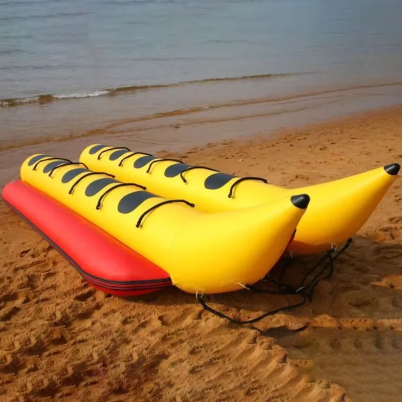 Inflatable Floating Fly Banana Boat Commercial Outdoor Inflatable Water Games for 4 Person